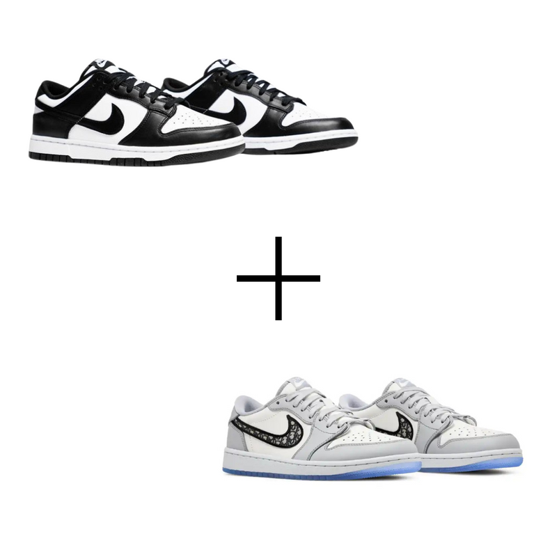 COMBO Air Dunk Dior + Air Dunk Panda