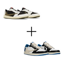 COMBO Air Jordan 1 Travis Azul + Air Jordan 1 Travis Olive