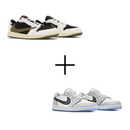 COMBO Air Jordan 1 Dior + Air Jordan 1 Travis Olive