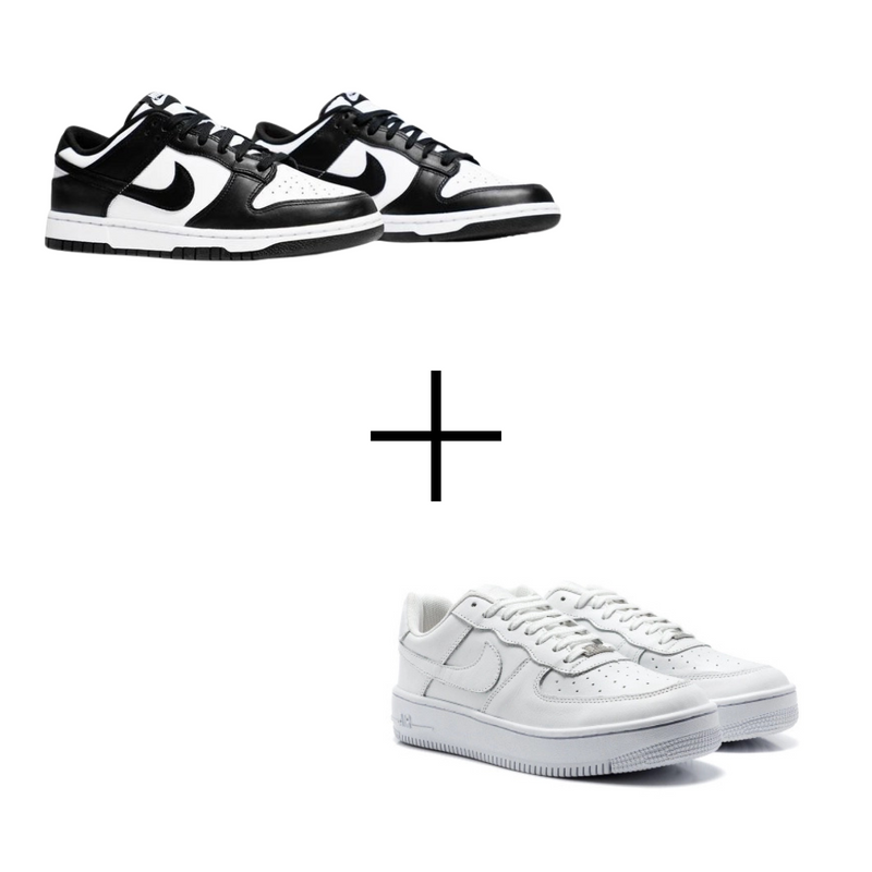 COMBO Air Force Branco+ Air Dunk Panda